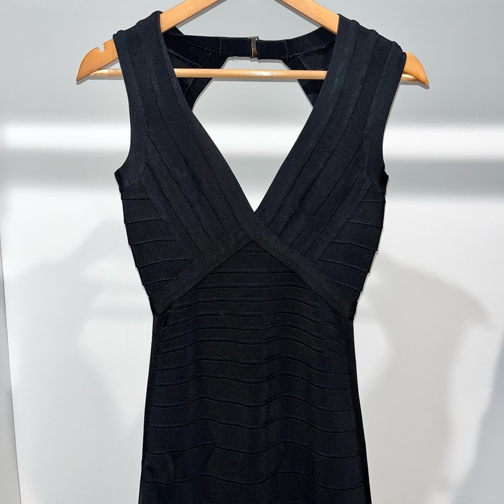 Herve Leger Black Bandage Dress